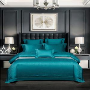 YUSIWOAL Комплект постельного белья из жаккардового египетского хлопка Green