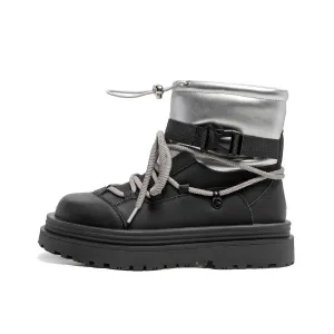 Earl Cat Женские зимние ботинки экрю/черный серебристый/черный - черный серебристый, цвет Black Silver