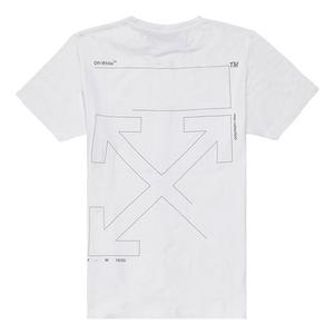Футболка Off-White Crew Neck Pullovers Street Style Cotton Short Sleeves, белый