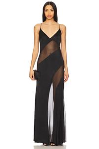 Длинное платье jaden maxi Nbd, black