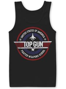 Футболка черного цвета TOP GUN