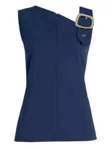 Топ Marin с асимметричным вырезом и пряжкой Proenza Schouler, синий