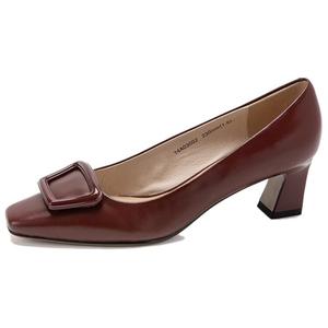 Туфли на высоком каблуке женские бордовый Satchi