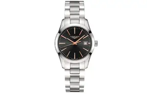 LONGINES Часы Conquest Classic Collection Quartz Movement Women's Watch Black Dial L2.386.4.52.6, Black Dial