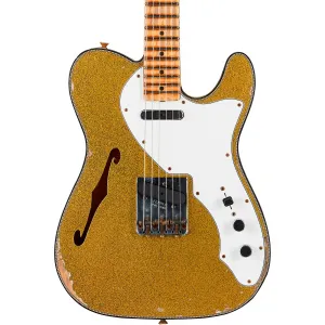 Электрогитара Fender Custom Shop '60s Custom Telecaster Thinline Relic Limited-Edition, Chartreuse Sparkle