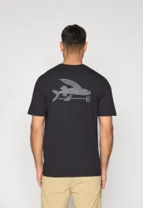 Футболка с принтом летающей рыбы Patagonia, Ink Black