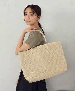 Сумка-шоппер из различных материалов Mono Comme Ca, цвет Beige