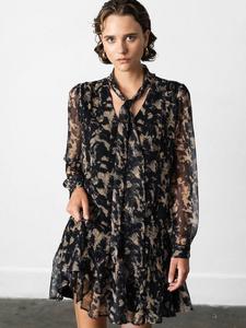 Мини-платье Hallie из шифона с принтом змеи French Connection, Multi