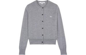 Кардиган Regular с деталью Baby Fox от Maison Kitsuné Maison Kitsune, серый