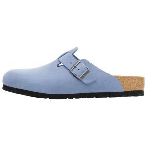 Birkenstock Сандалии Boston EVA с закрытым носком, устойчивые к истиранию, синие, унисекс, стандартный свободный крой