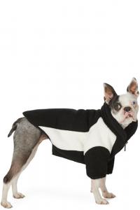 SSENSE Эксклюзивная двусторонняя флисовая куртка для собак черного и кремового цвета большого размера We11done