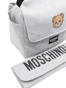 Сумка с нашивкой-логотипом Moschino Kids, серый