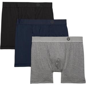 Мужские трусы 3 штуки Lululemon, черный/синий/мультиколор