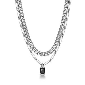 Ожерелье Marvel 667 с цепью из стали и кулоном из стали 304 со стеклянными вставками Unisex Disney, marvel-spider-man layering snake chain