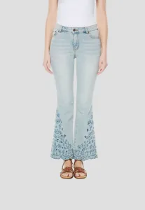 Расклешенные джинсы-клеш с эффектом пуш-ап Koroshi, Azul Cl Light Blue