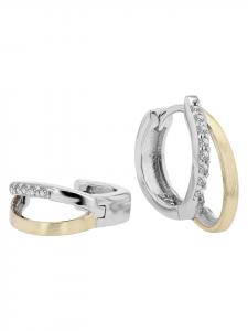 Adeliás Женские серьги - серьги-кольца на шарнирах из серебра 925 пробы