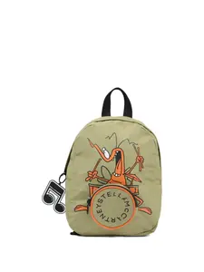 Рюкзак с графическим принтом Stella Mccartney Kids, зеленый