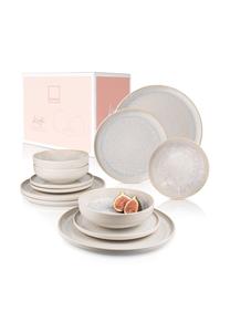 Набор посуды из керамогранита Corfu Sänger, cremefarben - tafelservice 12 teilig