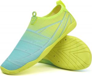 Водные туфли, водные носки-без носка с легким надеванием, быстро сохнущая дышащая сетчатая ткань Suxiaur, зеленый