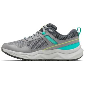 Columbia Женские Низкие Туристические Кроссовки PLATEAU Серо-Голубые Амортизация Противоскольжение Износостойкость