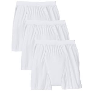 Трусы-боксеры больших размеров, непромокаемые, комплект из 3 штук KingSize, White