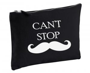 Черная сумка для мытья мужских туалетных принадлежностей Can't Stop Mustache 60 SECOND MAKEOVER, черный