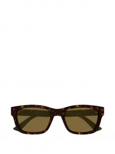 Солнцезащитные очки в прямоугольной оправе Gucci, коричневый