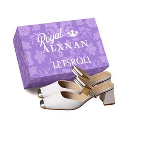 Женские сандалии с закрытым носком, противоскользящие Alxnan, Ecru+Box