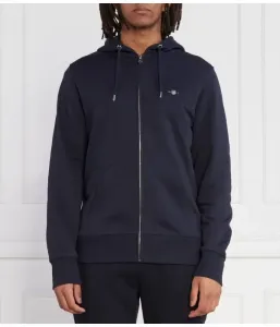 Толстовка regular fit Gant, темно-синий