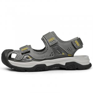 PEHL Пляжные сандалии мужские черно-серо-зеленые серые, цвет Gray