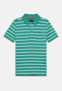 Базовая рубашка поло из пике стандартного кроя Tommy Hilfiger, Bahama Green Stripe