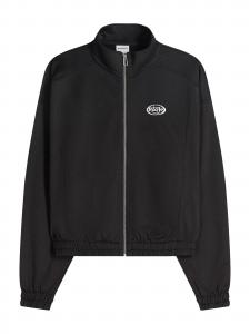 Bershka Худи на молнии в черном цвете