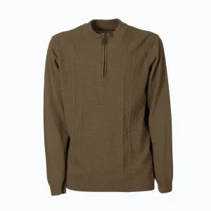 Свитер Pasion Morena Zip Round Neck, зеленый