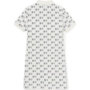 MLB New York Yankees SS25 женское платье с короткими рукавами белое