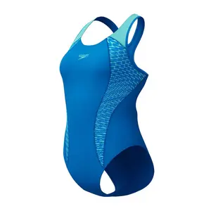 Купальник Speedo Placement Laneback, синий