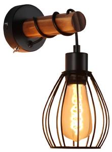 Настенный светильник Nettlife Dugan II, черный - металл - 3 x 15 x 10 см