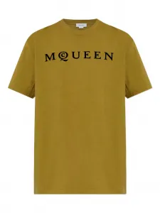 Футболка с логотипом Alexander Mcqueen, коричневый