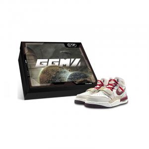 Jordan Legacy 312 износостойкие нескользящие высокие винтажные унисекс белые кроссовки