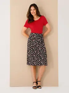 Классическое базовое платье из джерси "Jersey Dress" Classic Basics, цвет Rot-Bedruckt