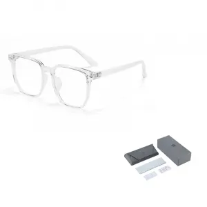 Wood Premium Пластиковая оправа для очков TR/Memory неправильной формы унисекс, Clear White