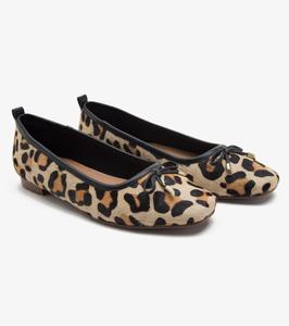 Кожаные балетки 'Pinner' с леопардовым принтом Off the Hook, коричневый