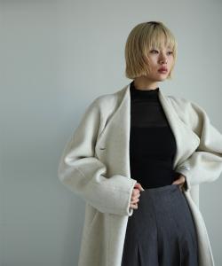 Длинное пальто-реглан без воротника Aimoha - Select -, цвет White