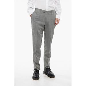 CC COLLECTION Клетчатые брюки REFINED Corneliani, Gray