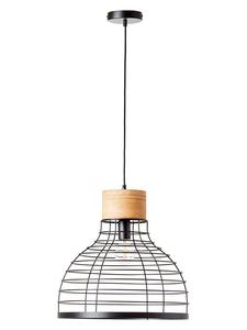 Brilliant Подвесной светильник "Avia" черного цвета - (В)47 x Ø 47 см