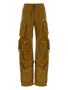 Брюки карго Fern с логотипом The Attico, коричневый