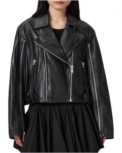 Женское пальто AllSaints Masone Biker, Black 1