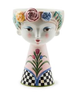 Ваза «Высокая леди» из розового луга MacKenzie-Childs, мультколор