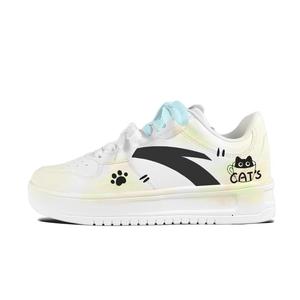 Комфортные, износостойкие, легкие, нескользящие, низкие, унисекс, светло-желтые, кроссовки для скейтбординга ANTA, Light Yellow