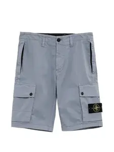 Шорты-карго с нашивками Stone Island, синий