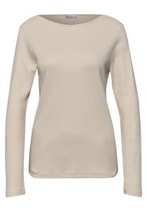 STREET ONE Лонгслив в бежевом цвете
